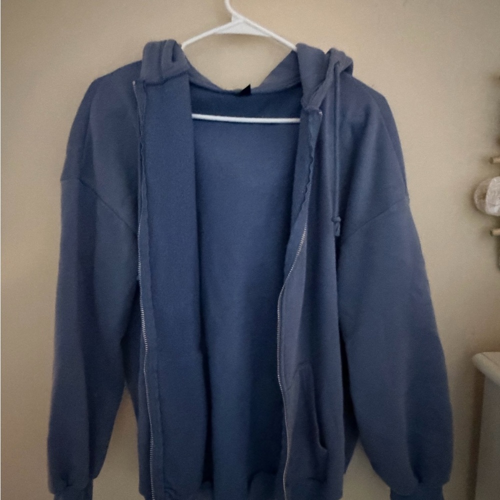 Women's Blue Hoodie Jacket